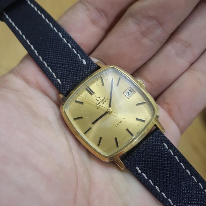 Jam Omega Deville Tank Square Automatic Vintage Swiss