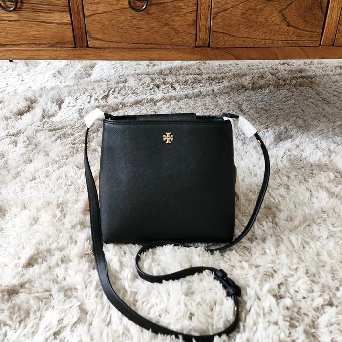 tas wanita tb emerson small bucket bag black ej