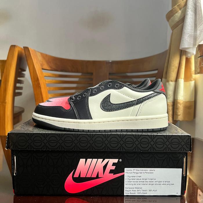 AIR JORDAN 1 RETRO LOW OG SAIL PINK OXFORD X PARIS SAINT GERMAIN