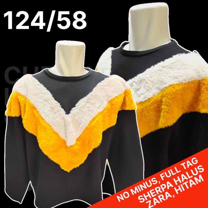 Sweater ZARA Original/Crewneck ZARA Ori/CN Hitam ZARA Original, Second