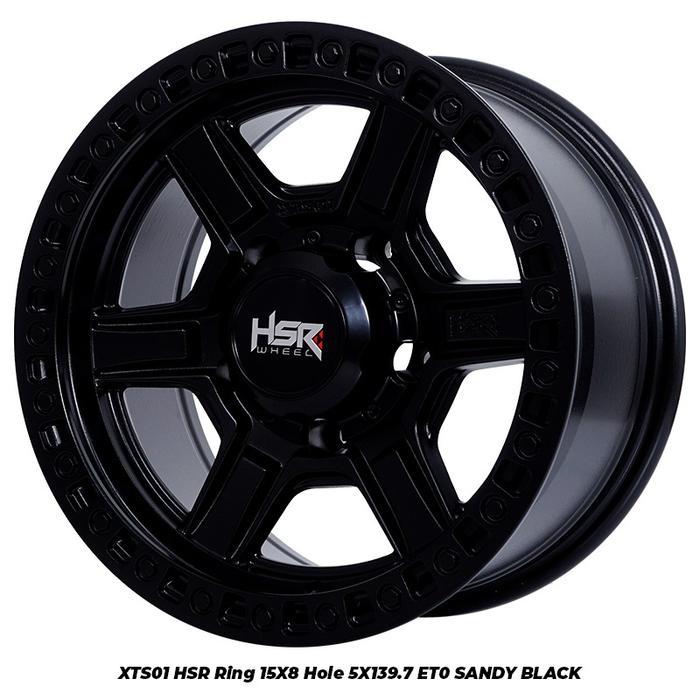 PAKET VELG HSR XTS01 RING15 LOBANG 5 5PCS PLUS BAN 235 75 R15 YOKOHAMA AT G015 5PCS FOR JIMNY