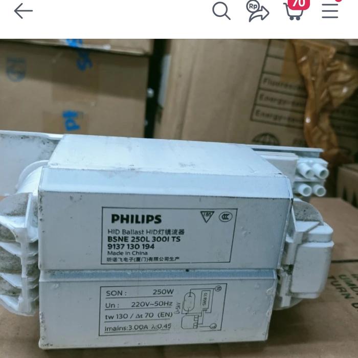 Ballast BSNE 250 philips