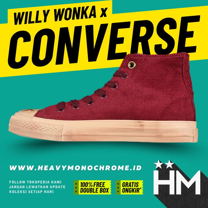 Willy Wonka x Converse Chuck Taylor All Star High 'Never Let Them Steal Your Dream' Sneaker A08153C