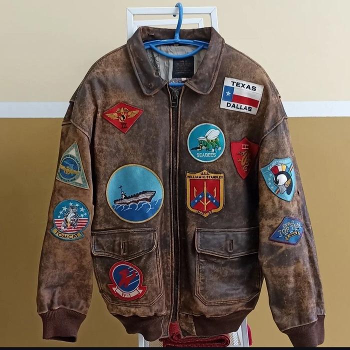 vintage jaket avirex leather second original