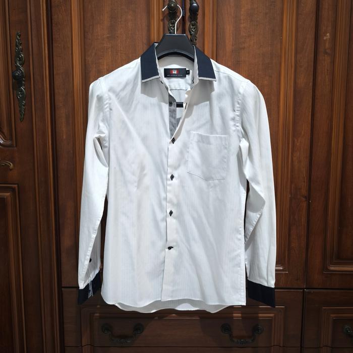 BNWOT - G2000 Dress shirts Contrast Collar Kemeja Putih Pria Formal