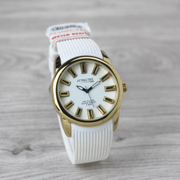 Jam Tangan Wanita Q&Q DB10 Original QQ ATTRACTIVE water 5 BAR QNQ