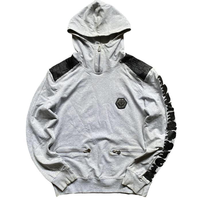 Philipp Plein halfzip spellout hoodie authentic original