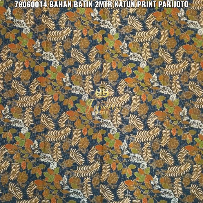KAIN BATIK SLEMAN PARIJOTO PRINT BAHAN 2M PANJANG 200CM KATUN PRINTING ATASAN HEM PRIA WANITA BLUS T
