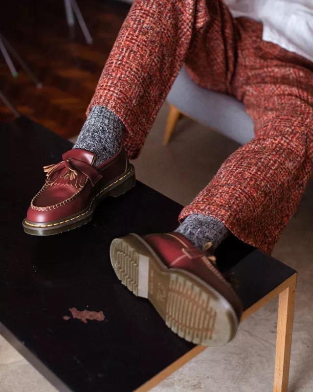 Dr. Martens Adrian Tassel Vintage Oxblood Made In England
