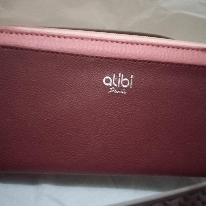 Dompet Wanita Alibi Paris Angiety Wallet Maroon