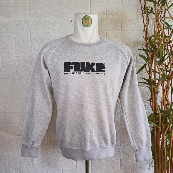 CREWNECK FLUKE ORIGINAL, SIZE S-M (SECOND BRANDED) ABU-ABU, PT214