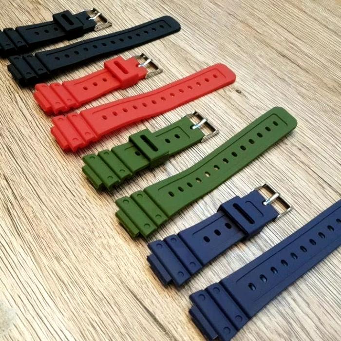 Tali Jam Strap Rubber Biden R 005 Kualitas Bagus Pengganti Jam Tali PU Warna Variasi Original - Watc