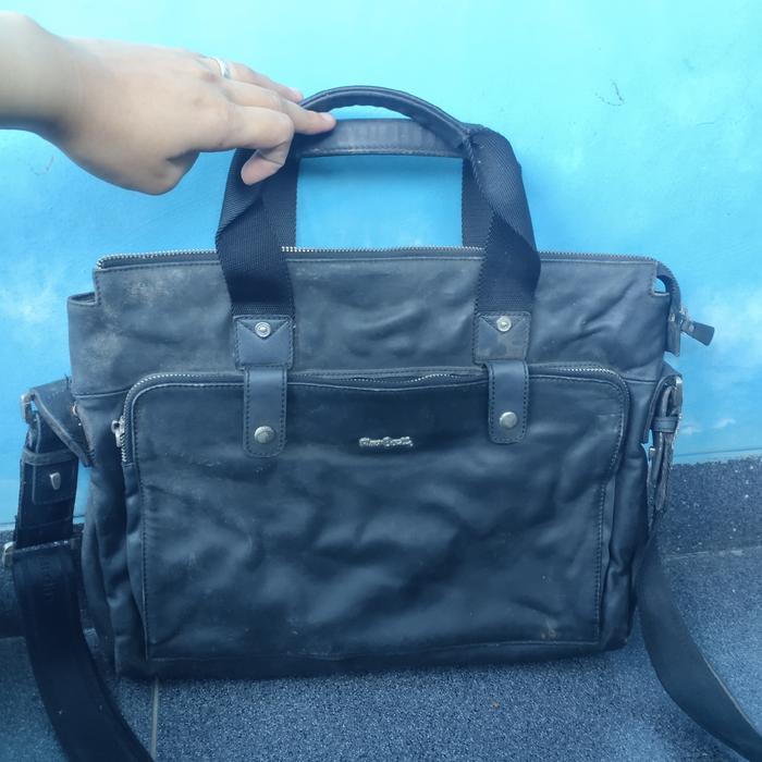 Tas Kerja Pierre Cardin Original Preloved Bekas Office Messenger Sling Bag