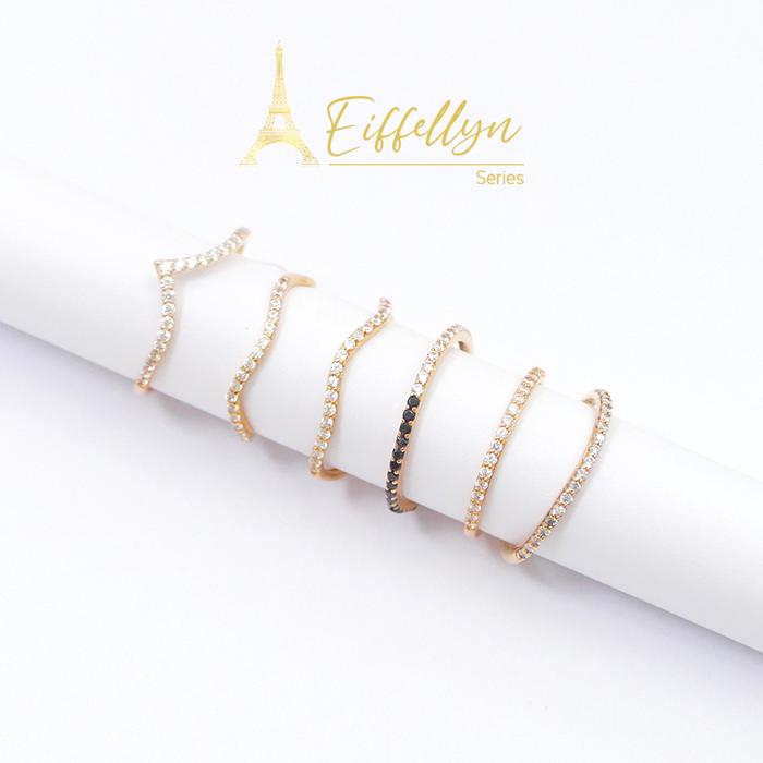 Cincin Emas Dominique Jewellery Eiffelyn Collections 8K U024370642_2 - F1732221 - F1749786 - G104041