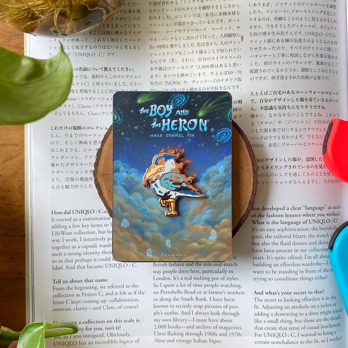 Ghibli The Boy and The Heron - Hard Enamel Pin