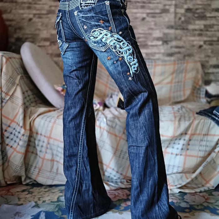 ( size 25 inch) celana riobera japan low rise flare jeans