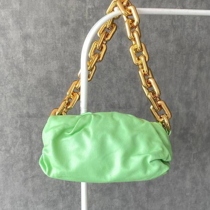 BV Teen Chain The Pouch Wasabi Green GHW New season size -  28 x 14 x 10cm