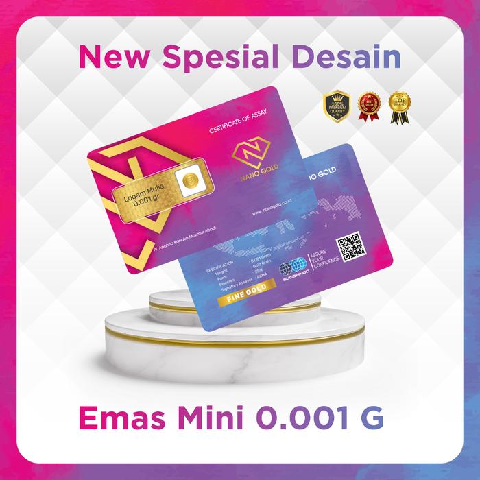 Nanogold emas mini babygold baby gold 0.001 PINK