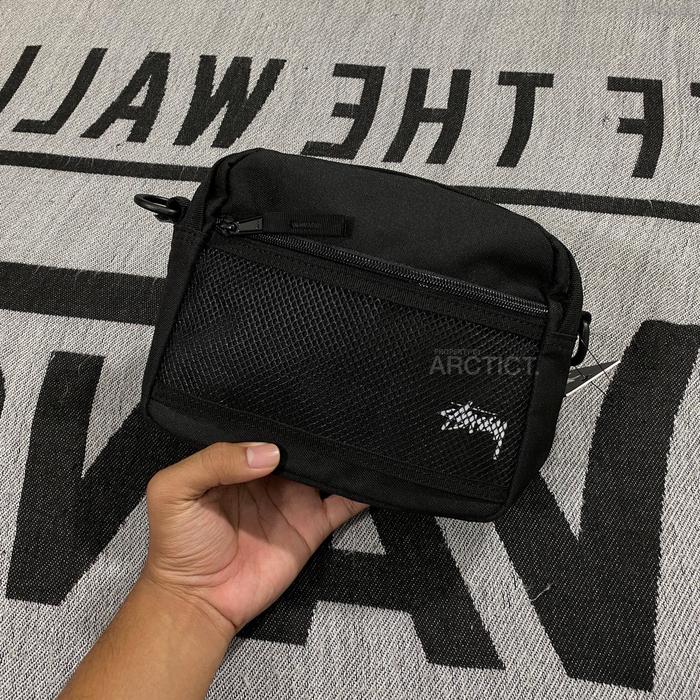 STUSSY STOCK POUCH - BLACK | STUSSY ORIGINAL