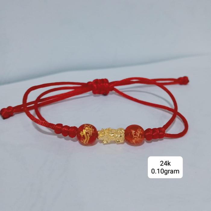 Gelang Emas Asli Naga 24K Hongkong 999%