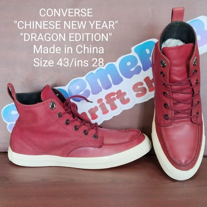 CONVERSE CHINESE NEW YEAR "DRAGON EDITION", MADE IN CHINA, SIZE 43 INSOLE 28 (SECOND)