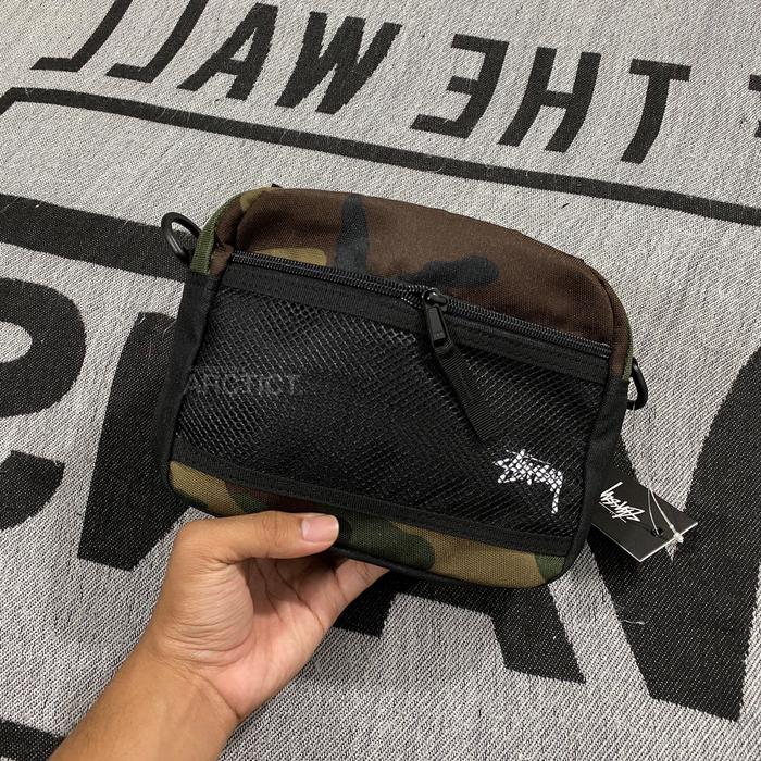 STUSSY STOCK POUCH WOODLAND CAMO | TAS STUSSY