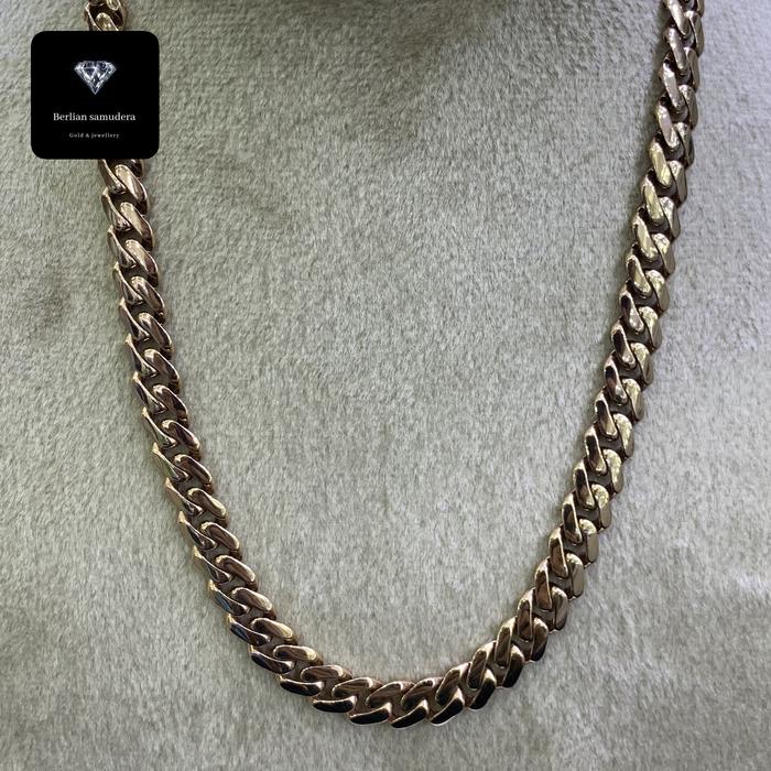 Kalung Rantai Rosegold Kadar Emas 75%