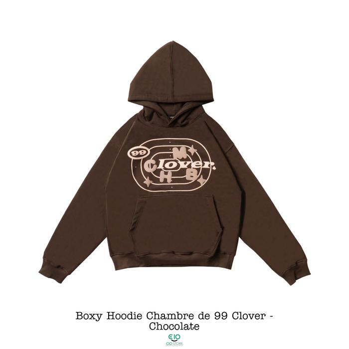 Boxy Hoodie Chambre de 99 Clover - Chocolate Original invoice