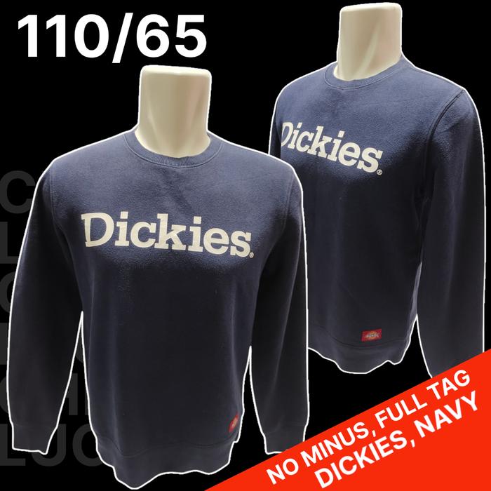 Sweater Navy Dickies Original/Crewneck Navy Dickies Original, Bekas