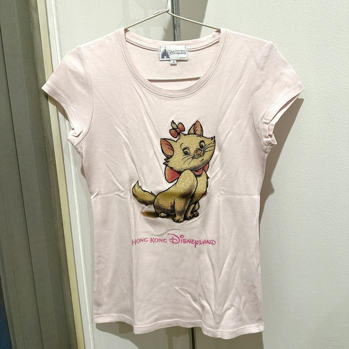 Original HONGKONG DISNEYLAND Kaos Anak Pink Muda Preloved