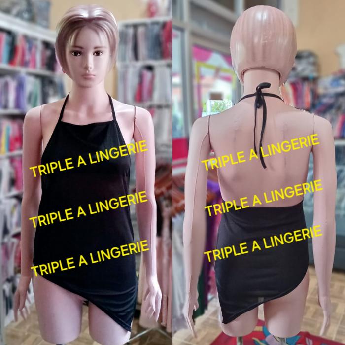 Lingerie Baju Tidur Wanita Sleepwear Baju Dinas Istri TA1390 Hitam