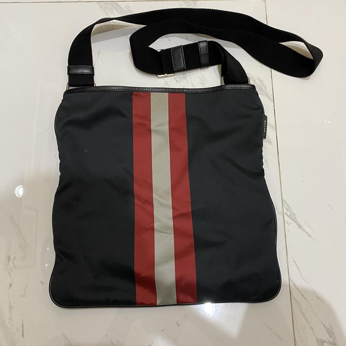 Bally man nylon sling bag