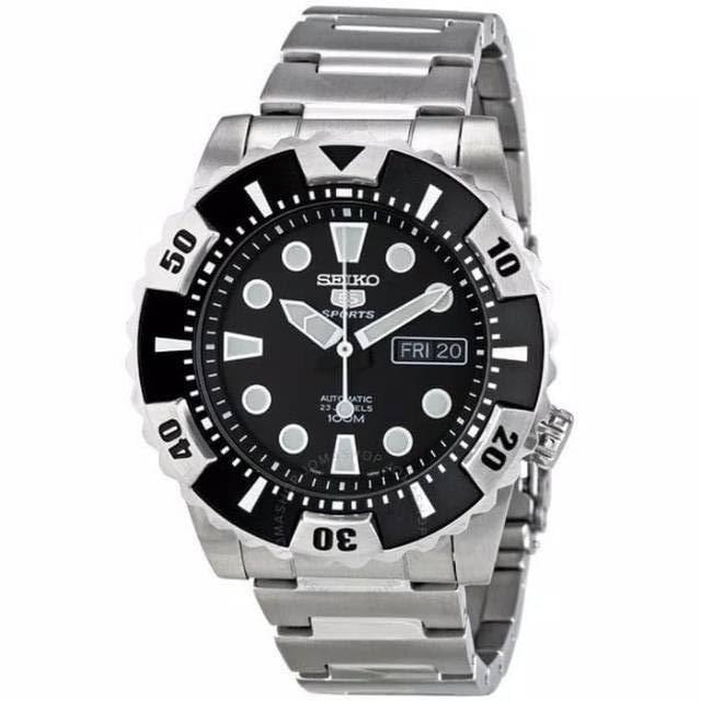 Seiko 5 Man Automatic SNZJ13 Full Silver Black