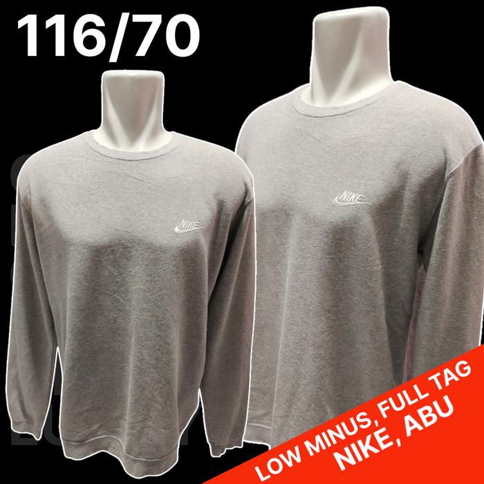 Sweater Abu Nike Original/Crewneck Abu Nike Original/CN Abu Nike,Bekas
