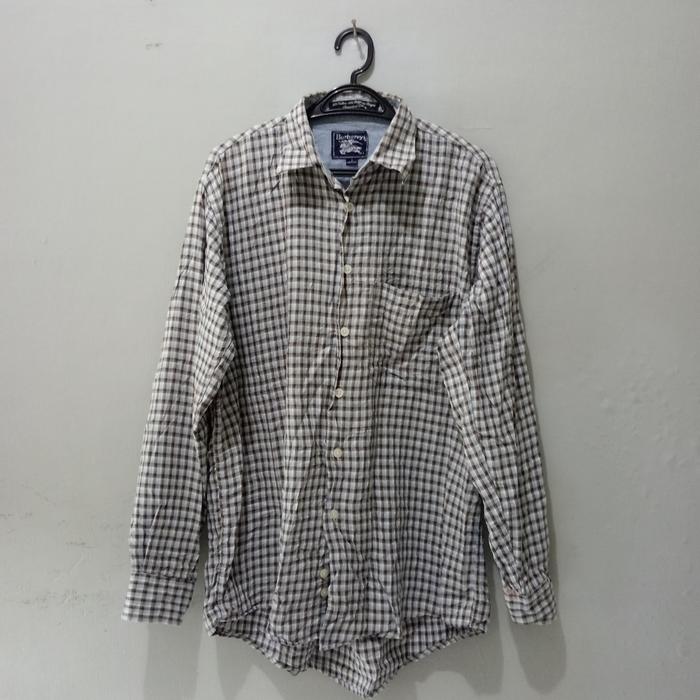 Vintage Burberrys Prorsum Plaid Shirt Made In USA