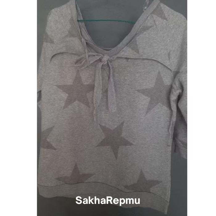 PL PreLoved Crewneck Atasan Adidas Pita Belakang