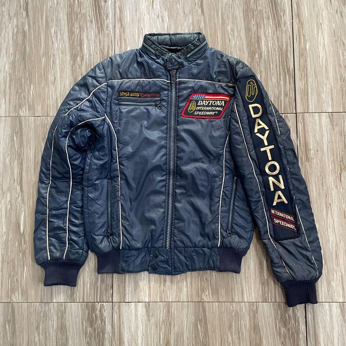 Vintage DAYTONA SPEEDWAY Puffer Racing Jacket