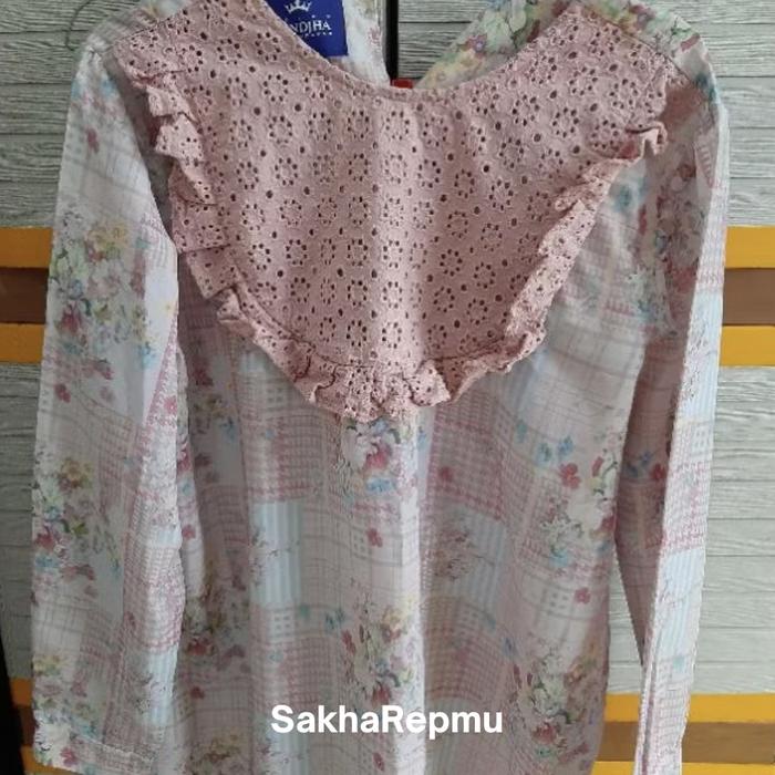 PL PreLoved Blouse Atasan Bunga Shabby Mandjha Ivan Gunawan