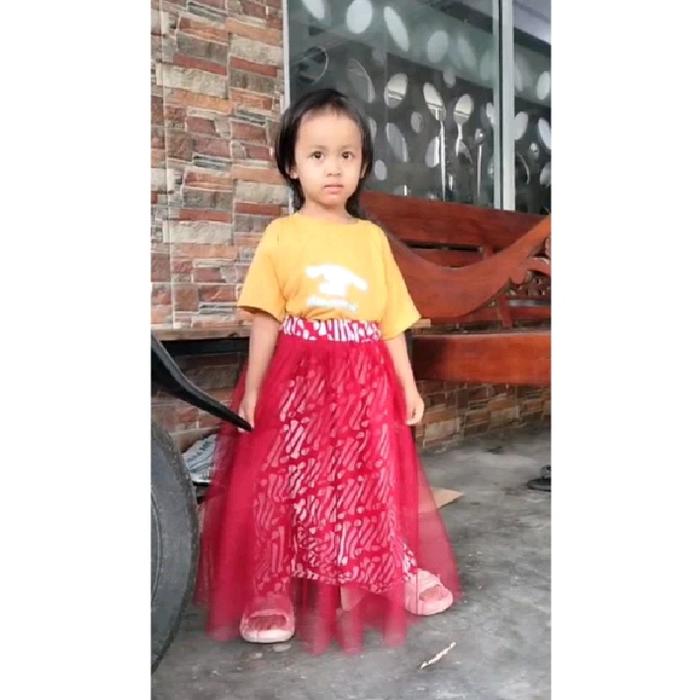Rok Tutu Batik Anak Perempuan