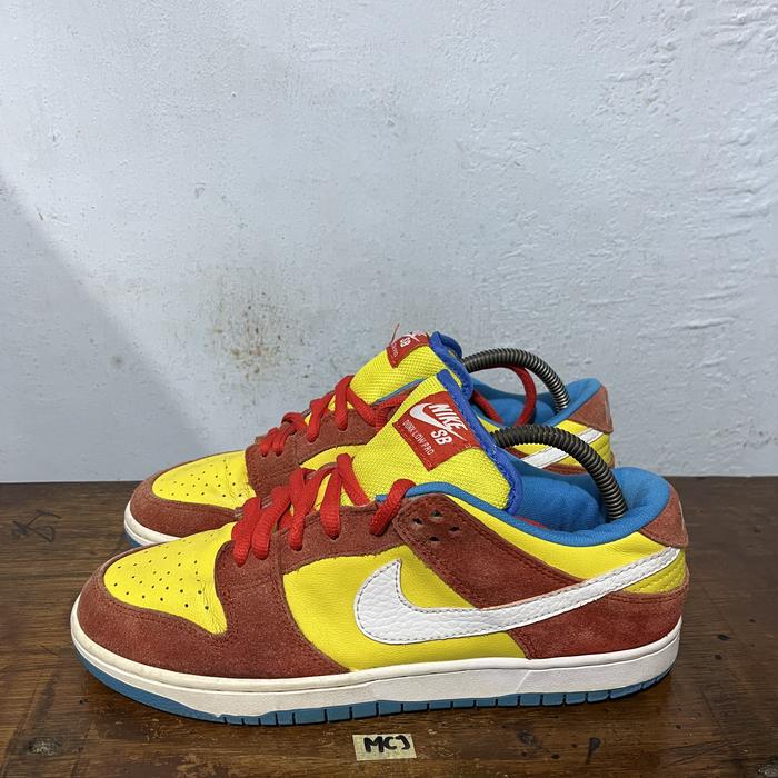 Sepatu second branded nike sb low pro bart simpson size 42