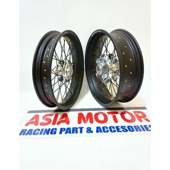 Sepaket Velg Tapak lebar 250 300 350 450 500 ring 17 Megapro-CB150R-CB 150 new-Tiger revo -CBR 150-M