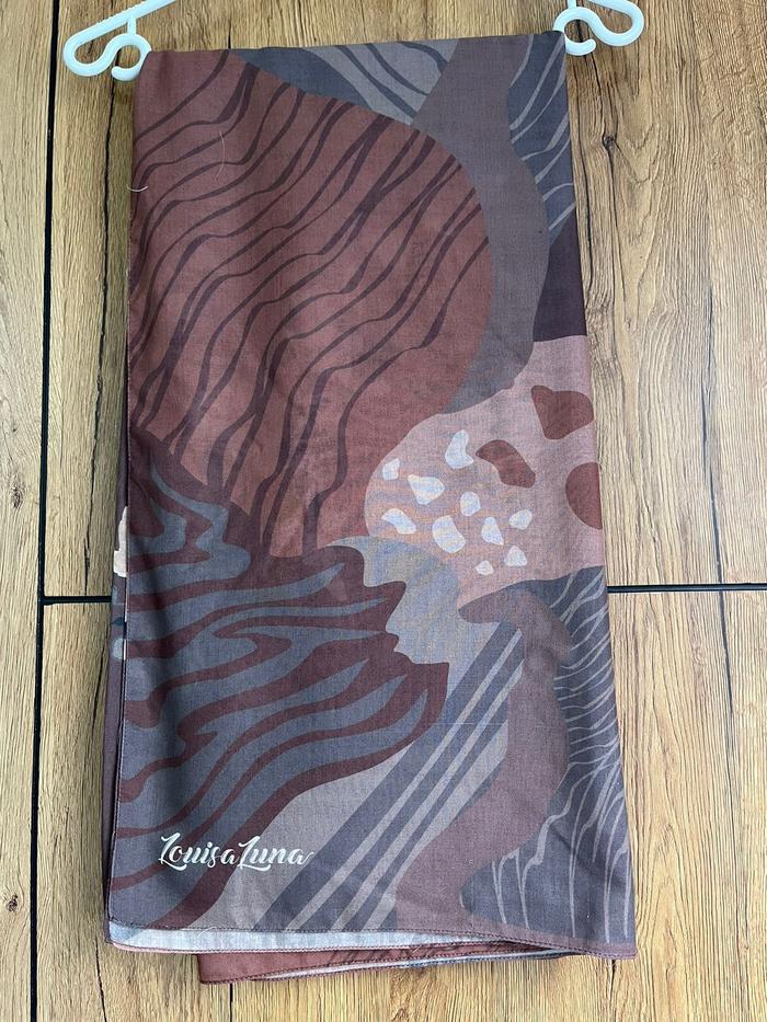 Preloved Louisaluna Scarf - Brown/Coklat