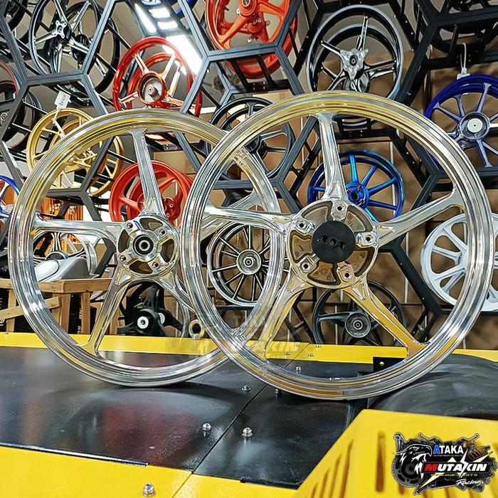 ENKEI pelek CNC VELG ring 17 AK55 silver PNP mx king VIXION NEW NVL NVA MXKING NEW SET ENKEI VELK MX
