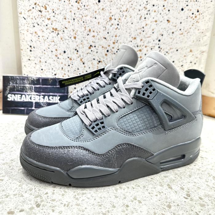 Sepatu Jordan 4 SE Paris Olympics Wet Cement Grey