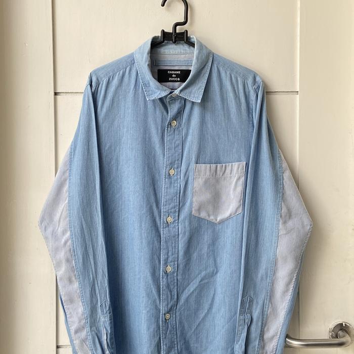 Issey Miyake CABANE De ZUCCA Blue Shirt