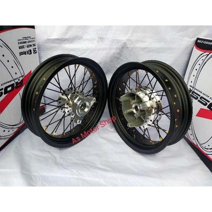 VELG SEPASANG UKURAN LEBAR 250 - 300 RING 14 TROMOL SET YAMAHA N MAX PCX LOKAL AEROX155 ADV150