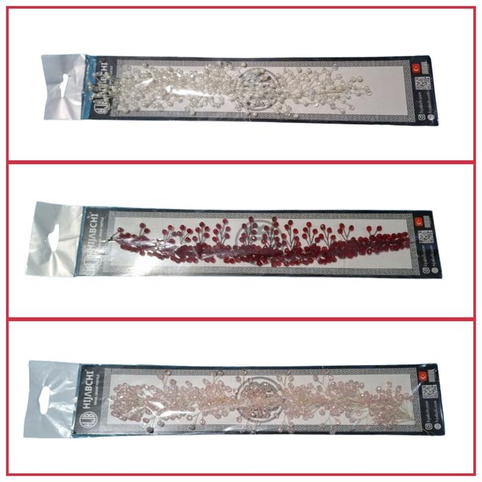 Aksesoris Mahkota Mutiara Hijab l Headpiece Turki
