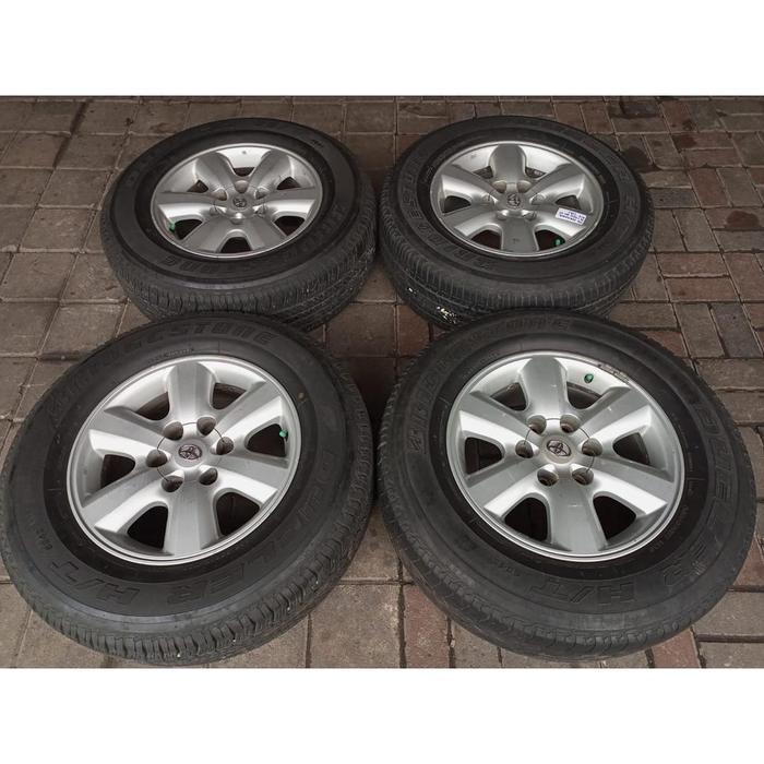Velg Mobil Seken Copotan Original Oem Std Fortuner P6 R17X7,5 6X139,7 Silver + Bs(2) 265 65 R17 (75%