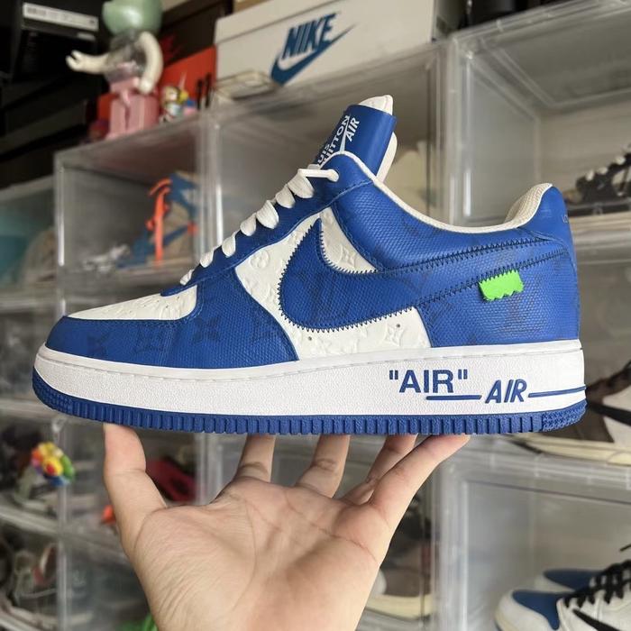 Louis Vuitton Nike Air Force 1 Low By Virgil Abloh White Royal