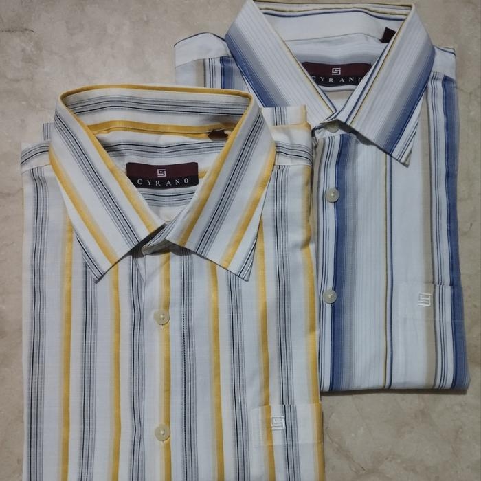 Kemeja Pria lengan pendek branded Cyrano